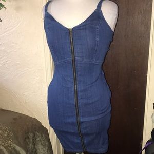 DENIM MIDI DRESS💜❤️💙💜